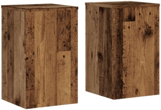 vidaXL Pflanzenständer 2 Stk. Altholz-Optik 30x30x50 cm Holzwerkstoff 852922