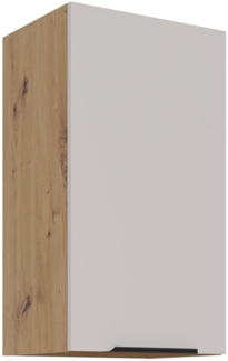 Küchen Hängeschrank 40 cm Küche SOLANO Kaschmir beige matt + Eiche Artisan matt Küchenzeile Küchenblock Küche Einbauküche