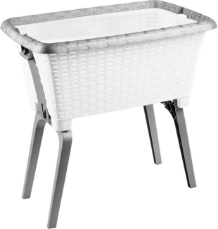 Centi Wäschekorb Standwäschekorb mit Stand-Automatik (1 St), Wäschewanne Wäsche Korb mit Beinen