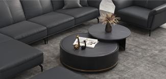 Doppelter Couchtisch Wohnzimmer Tisch Couchtisch Sofa Beistell Rund