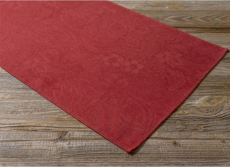 matches21 HOME & HOBBY Tischdecke Tischläufer EDDA Jacquard Motiv Rot, Leinen & Baumwolle, in 47x100 cm (1-tlg), Pflegeleicht waschbar bis 30° Grad