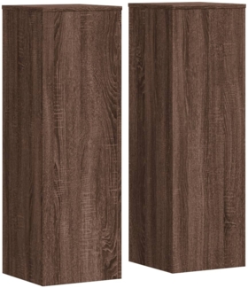 vidaXL Pflanzenständer 2 Stk. Eichen-Optik 33x33x100 cm Holzwerkstoff 3307888