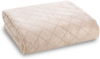 Gesteppte Tagesdecke Gesteppte Tagesdecke Bettüberwurf LUIZ 6 200x220 cm beige gold