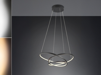 Trio Leuchten LED Pendelleuchte Darvin 34W warmweiß-neutralweiß