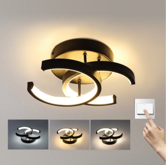 WILGOON Deckenleuchte Moderne LED Deckenleuchte LED Kleeblatt Lampe 2800lm Deckenbeleuchtung, LED fest integriert, Kaltweiß, Naturweiß, Warmweiß, Deckenbeleuchtung für Schlafzimmer Flur Balkon Büro,Küchenlampe Deko