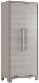 Keter Lagerschrank mit Regalböden Gulliver Beige und Braun 182 cm