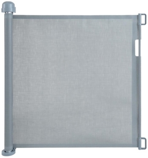 Treppenschutzrollo Absperrgitter Türschutzgitter Treppenschutzgitter Grau