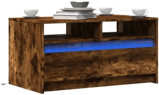 vidaXL LED-Couchtisch Räuchereiche Holzwerkstoff 851995