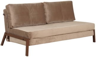 Bronx71 Schlafsofa 2-Sitzer Mikko Samt taupe