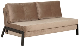 Bronx71 Schlafsofa 2-Sitzer Mikko Samt taupe