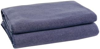 Zoeppritz Soft-Fleece indigo 180x220 103291-540