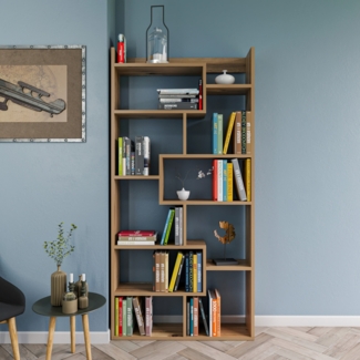 Bücherregal, 'Kuttap', 182 x 22 x 90, Kiefer