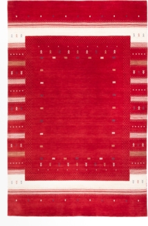 Morgenland Gabbeh Teppich - Loribaft Softy - Aurora Flair - rechteckig - 250x200 - Rot