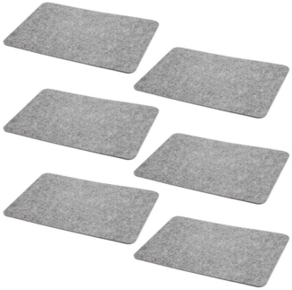 HAC24 Platzset Filz Platzmatte Tischsets Untersetzer Tischmatten Filzuntersetzer, (Set, 6-St), 44x30 cm, Rechteckig