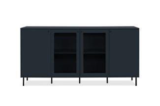 Sideboard >Caracas< in Navy blau - 180x90x40cm (BxHxT)