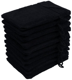 Hometex Premium Textiles Waschhandschuh in Premium Qualität 500 g/m², Feinster Frottier-Stoff 100% Baumwolle, (10er Set), weich, saugfähig, extra schwer & flauschig - TEST BILD TOP MARKE 2025