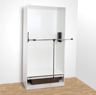 SO-TECH® Kleiderstange Kleiderlift mit Teleskop-Breitenverstellung 875 - 1200 mm, Tragkraft 12 kg