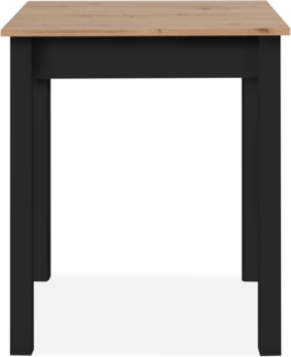 Finori Capri 81A Esstisch, Dekor Artisan Oak / schwarz | Maße ca. (B/H/T): 60 x 76 x 67 cm