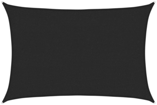 vidaXL Sonnensegel 160 g/m² Schwarz 2x3 m HDPE 311722