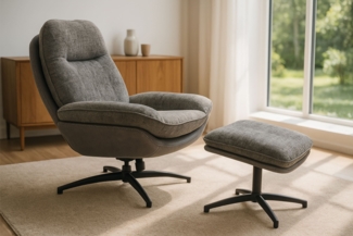 LC Home Drehsessel inkl. Hocker Rockdale mit