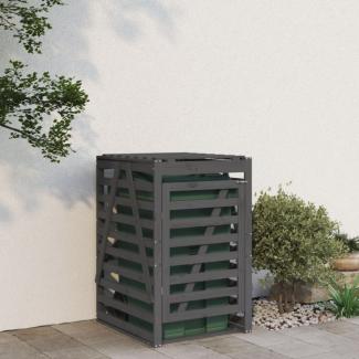 vidaXL Mülltonnenbox Grau 84x90x128,5 cm Massivholz Kiefer 825102