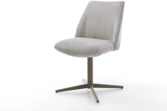 Drehstuhl Elso-Flex Cord Silbergrau Fußkreuz Effektfinish Titan 360° drehbar Taschenfederkern