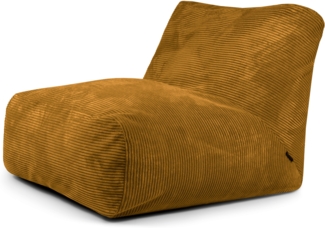 Sitzsack ‘Tube 100‘, Bezugstoff - Waves, 100% Polyester, Mustard, 80x120x100 cm.
