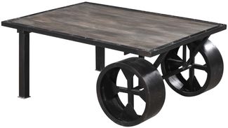 Couchtisch Mango 110 x 80 x 43 grau lackiert Railway #233