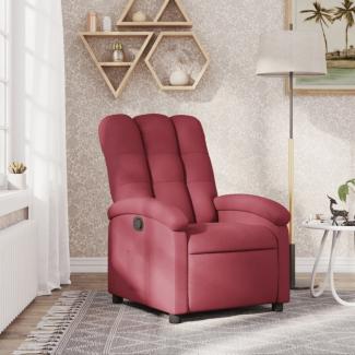 vidaXL Relaxsessel Weinrot Stoff 371730