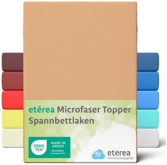 etérea Himmlische Qualität Spannbettlaken etérea Microfaser Topper Spannbettlaken, Microfaser, Gummizug: rundum, (1 Stück)