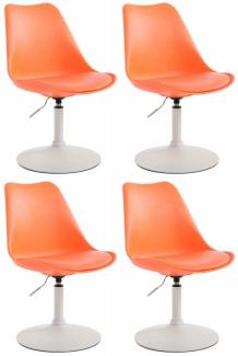 4er Set Esszimmerstühle Maverick W Kunststoff orange