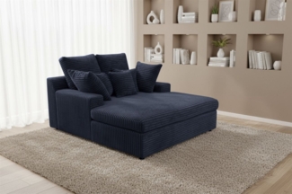 Lounge Chaiselongue AROSA Liege in Stoff Tilia Blau