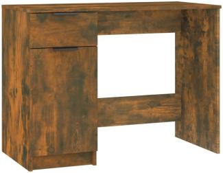 Schreibtisch Holzwerkstoff, Räuchereiche, 100 x 50 x 75 cm