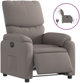 vidaXL Relaxsessel Elektrisch Taupe Stoff 3204808