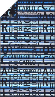 Carlo Colucci Strandtuch Matteo - 100 x 180 cm - Blau-Hellblau