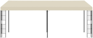 vidaXL Wand-Pavillon 3x6 m Creme Stoff 47989