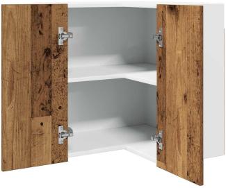 vidaXL Eck-Hängeschrank Altholz-Optik 57x57x60 cm Holzwerkstoff 856122