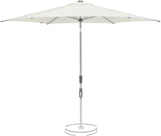 Suncomfort by Glatz Sonnenschirm / Kurbelschirm "Slide 300", sand white, Ø 300 cm
