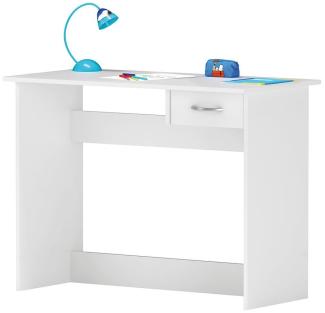 Schreibtisch >Kid< in Weiß - 100.6x76.5x50.1cm (BxHxT)