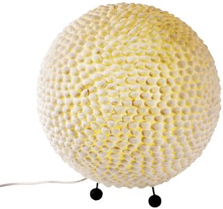 LED Kugel Tischleuchte mit Muscheln verziert, 25 cm, BALI