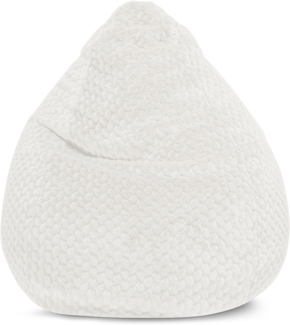 Sitzsack 80x130 cm Elfenbein
