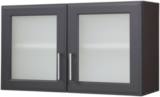 KOCHSTATION Glashängeschrank KS-Stockholm hochwertige MDF-Fronten