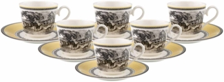 Villeroy & Boch Audun Ferme Frühstückstasse mit Untertasse 350 ml 6er Set - DS