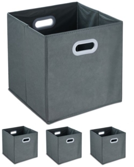 Graue Aufbewahrungsbox im 4er Set