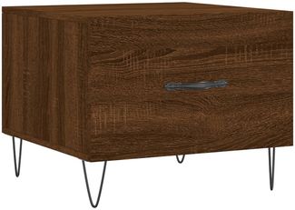 Couchtisch, Sofatisch Braun Eichen-Optik 50x50x40 cm Holzwerkstoff