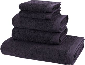 Möve Handtuch Set Basic, Walkfrottier (Set, 5-St), 5tlg.-Set: 2xGäste- 2xHand- und 1xBadetuch in Walkfrottier Qualität