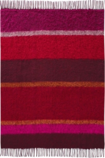 Plaid Flausch Look mit hochwertigen Fransen, Biederlack, Flausch-Optik