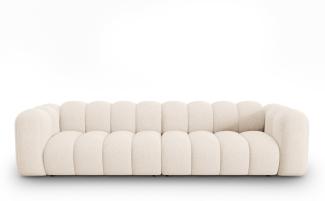 Micadoni Modulares Sofa Lupine 4-Sitzer Chenille Helles Beige