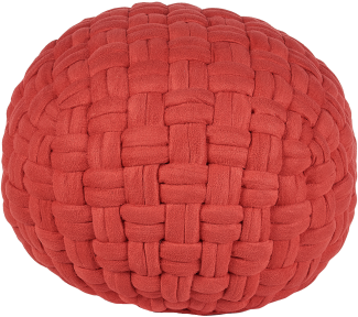 Pouf HOPA Rot Samtstoff 45 cm 45 cm