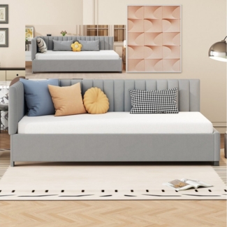 MODFU Schlafsofa Polsterbett Daybett Tagesbett Gästebett Jugendbett, ohne Matratze